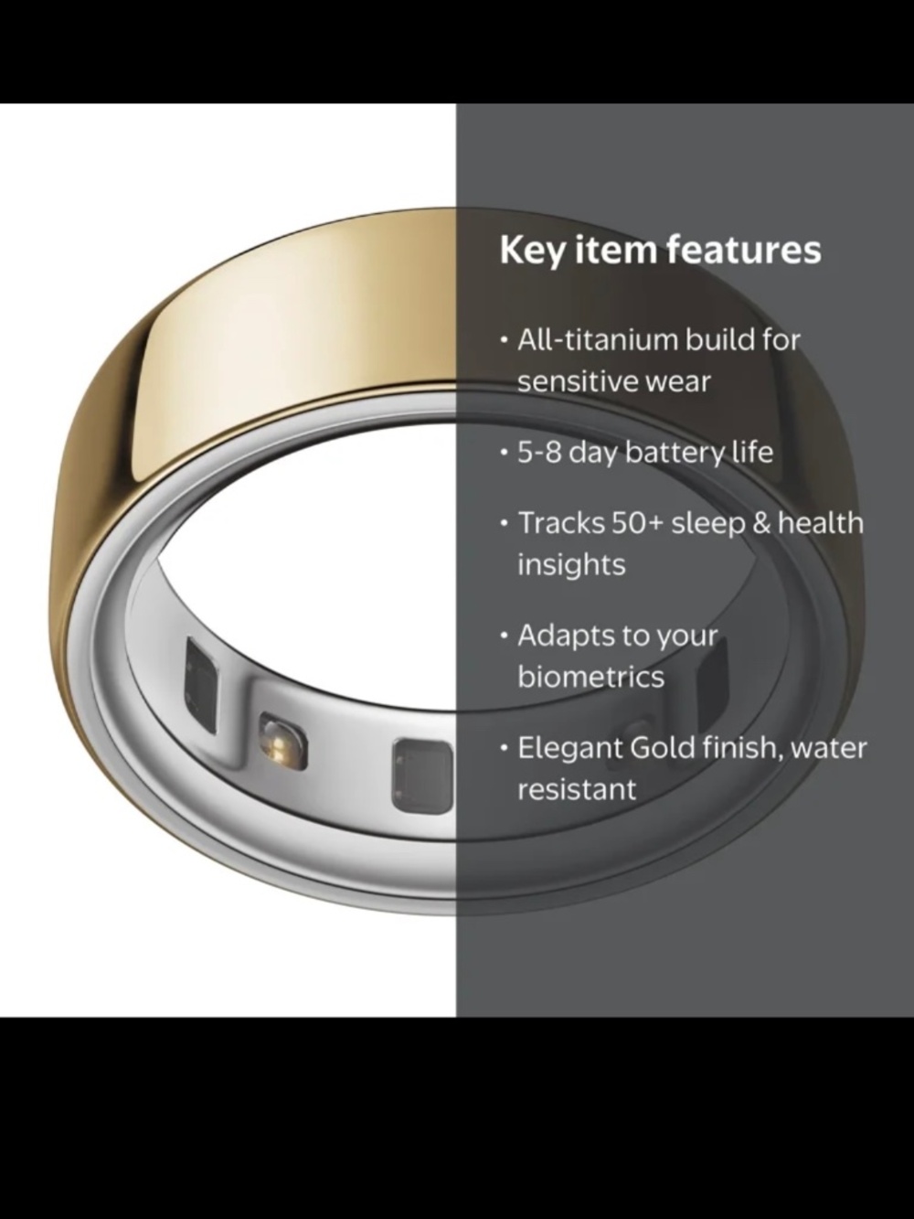 Oura Ring 4 - Gold - Size 7
